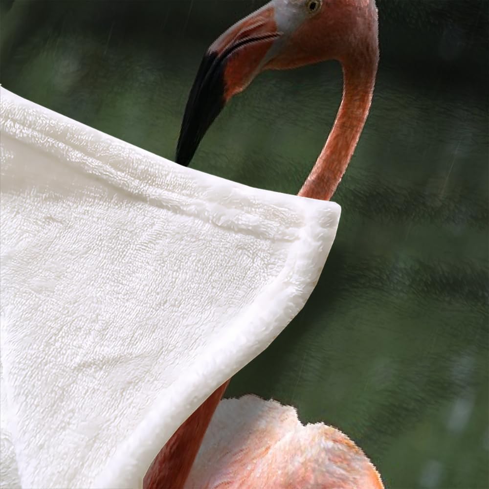 Couverture Polaire Flanelle Flamingo 150X200 Couverture Polaire Epaisse Hiver Chaude,Couverture Lit Jete De Canape 1 Personnes,Grand Chaud Et Doux,E24