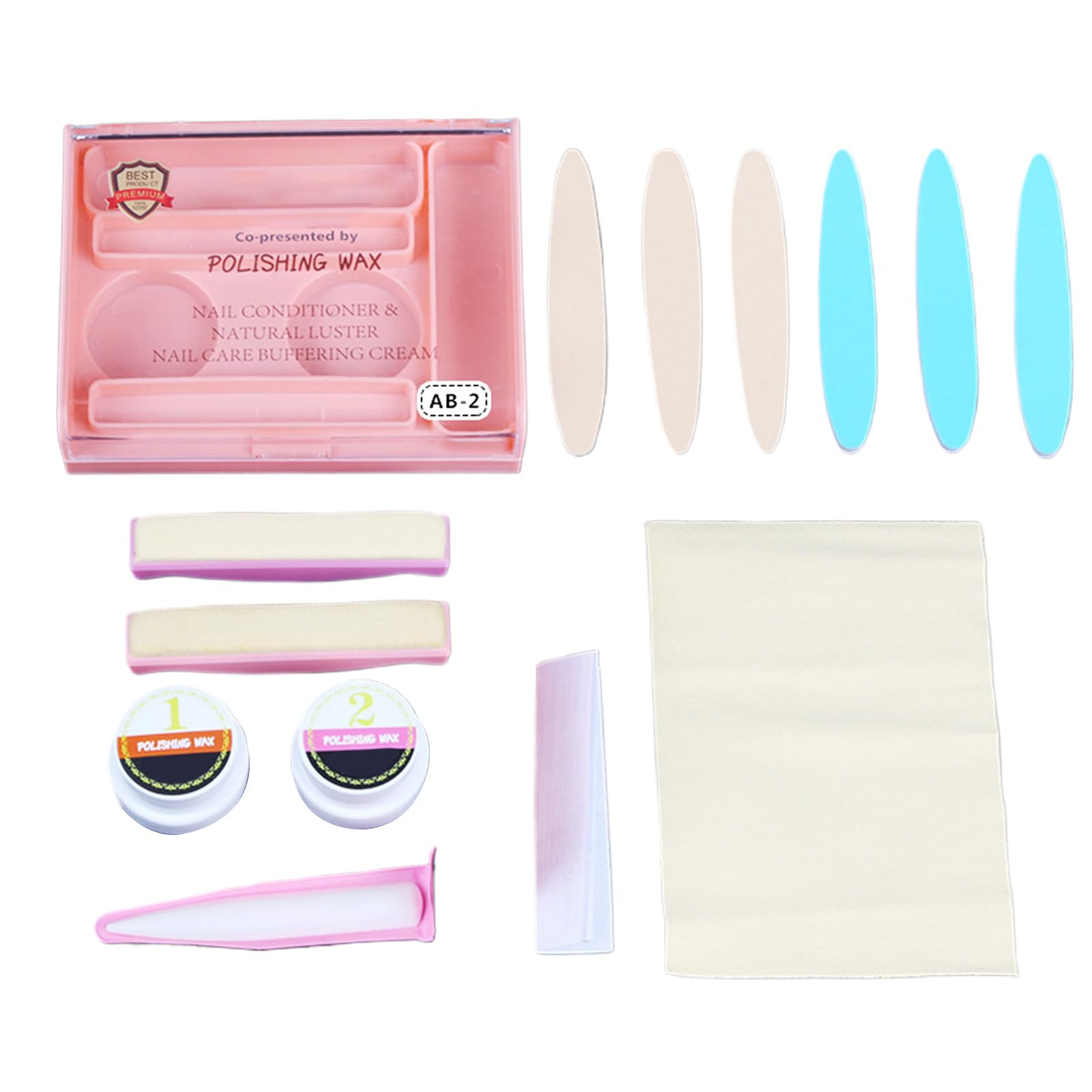 Kit manucure d'ongles en poudre avec outils de renforcement - 8