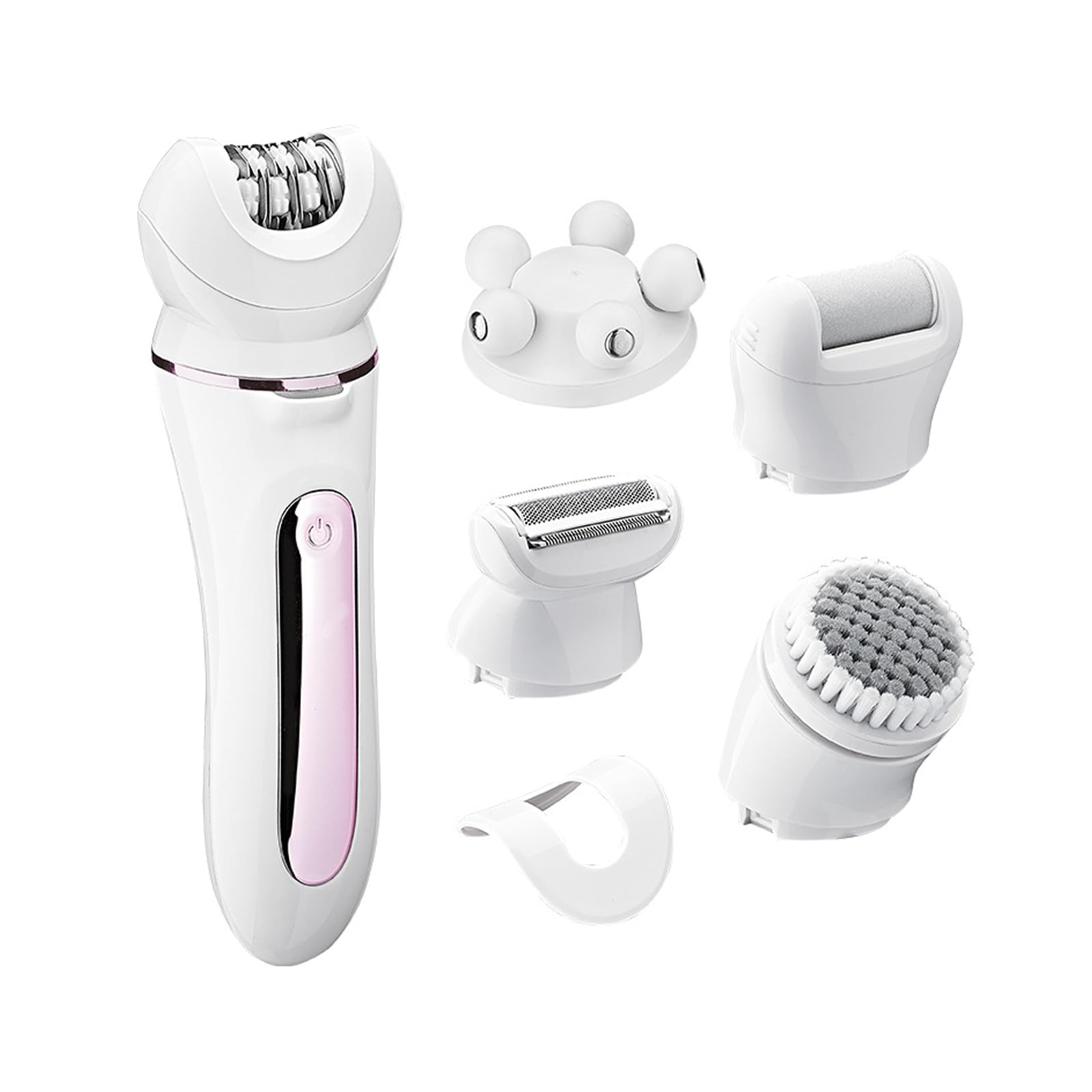 osmo epiluxe epilierer 5 - in - 1 Kabelloser Epilierer für Damen, Wet & Dry, Langanhaltende Haarentfernung, Weißer Epiliergerät für Gesicht und Körper