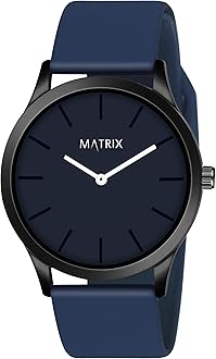 Matrix Minimalist Dial with Softest Silicone Strap Analog Wrist Watch for Men & Boys