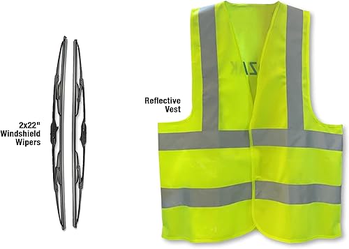 Miniatura 6 de Kozak Rejilla de metal cromado con emblema MACK de repuesto directo para camiones Mack CV713 Granite TA Semi Trucks PLUS 2x22 limpiaparabrisas y