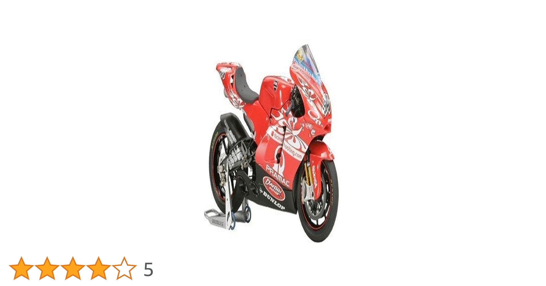 オートバイ・バイク TAMIYA D'ANTIN PRAMAC DUCATI GP4 1/12 Tamiya 1:12 Scale D'Antin Pramac Ducati GP4 Moto GP Model