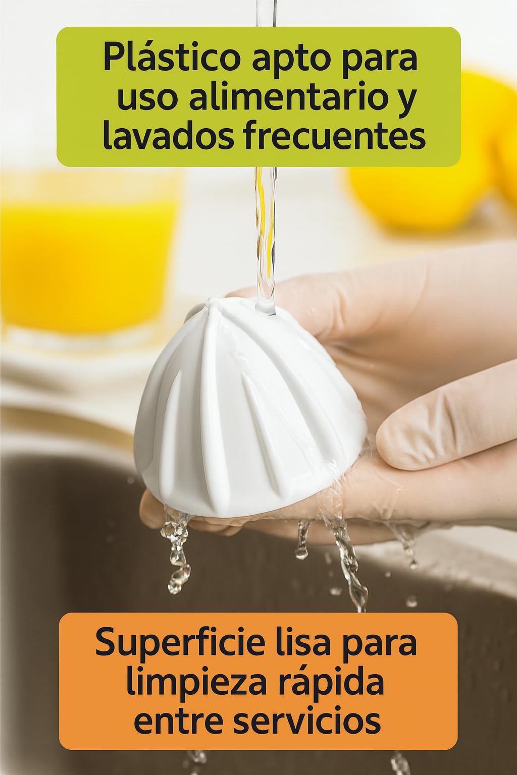 Ojiva Piña Pequeña para Exprimidor 70 mm Repuesto Original Cono Extractor Válido Modelos no Automáticos Fácil Montaje Plástico Alimentario Blanco Diámetro 70 mm Ref 202043 70mm