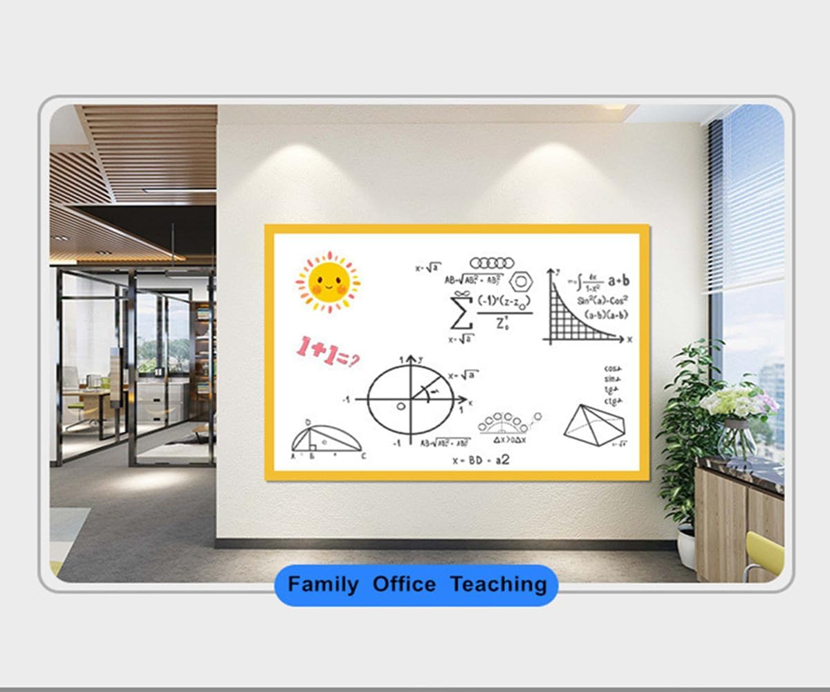 24" x 36" Magnetic Dry Erase Whiteboard Sticker Stick and Peel Removable, Self Adhesive Contact Paper Decal for Wall Refrigerator Glass Door,Bonus:Magnetic Organizer, Magnets, Duster, Frame Tape