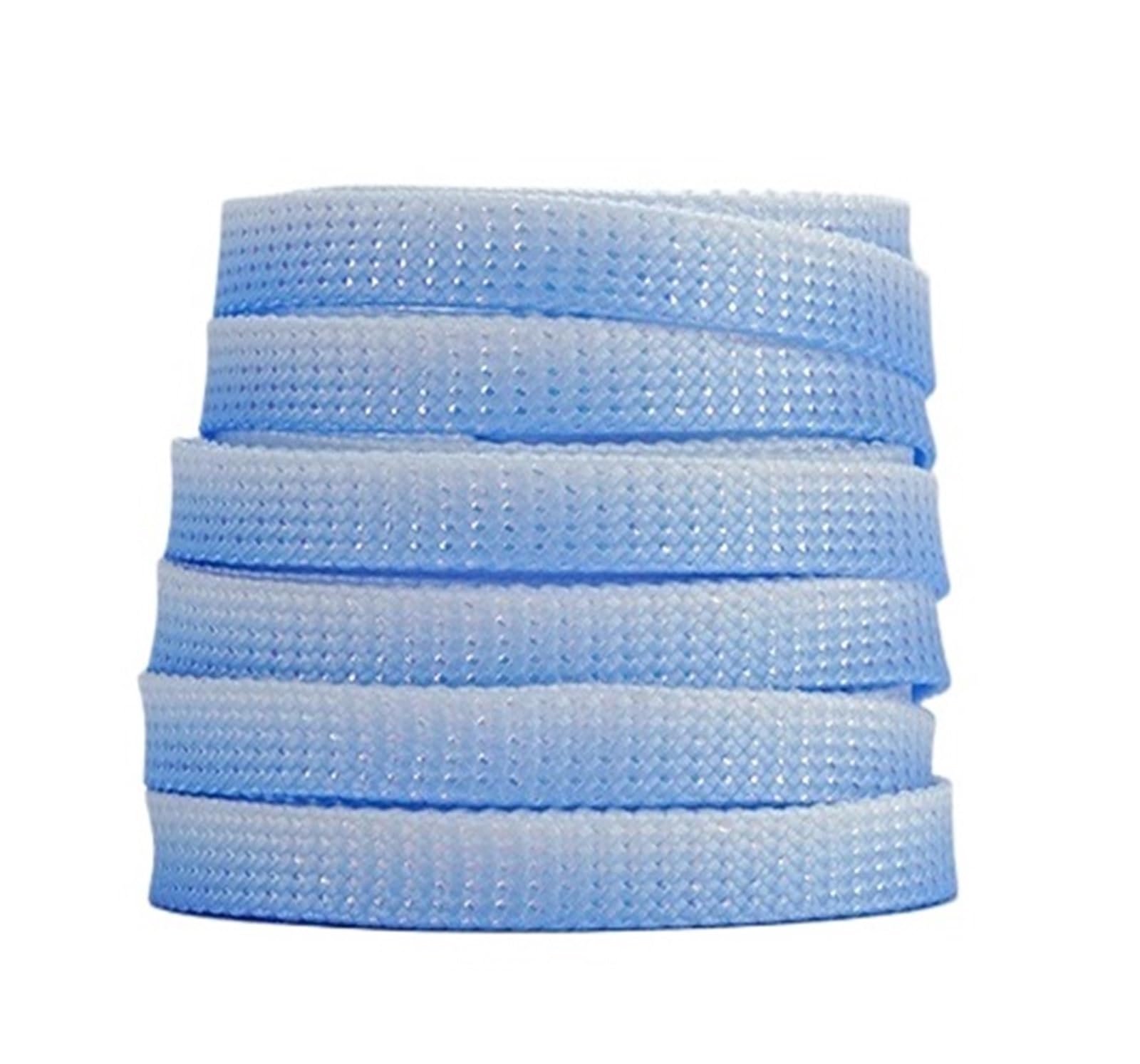 Lacets souplesLes Lacets, Lacets de Chaussures Plats à Paillettes dégradées, Lacets métalliques argentés Brillants, Lacets colorés en Soie Brillante Scintillante(Blue,120cm)