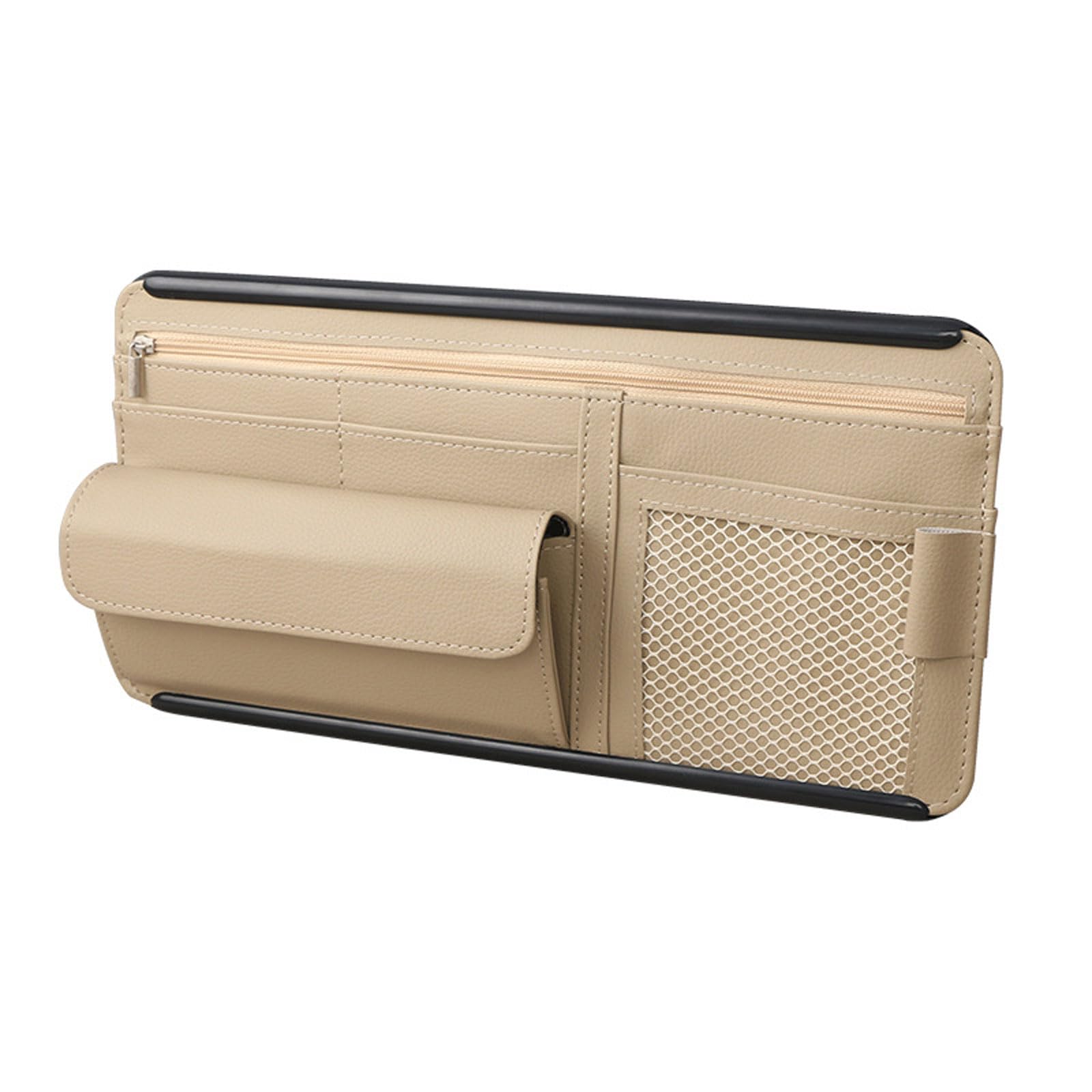 LGXYLF Car Sun Visor Organizer for Audi S3 Sportback (8V) 2013-2020, Car Visor Organiser Used for Sunglasses Cards Pens,A