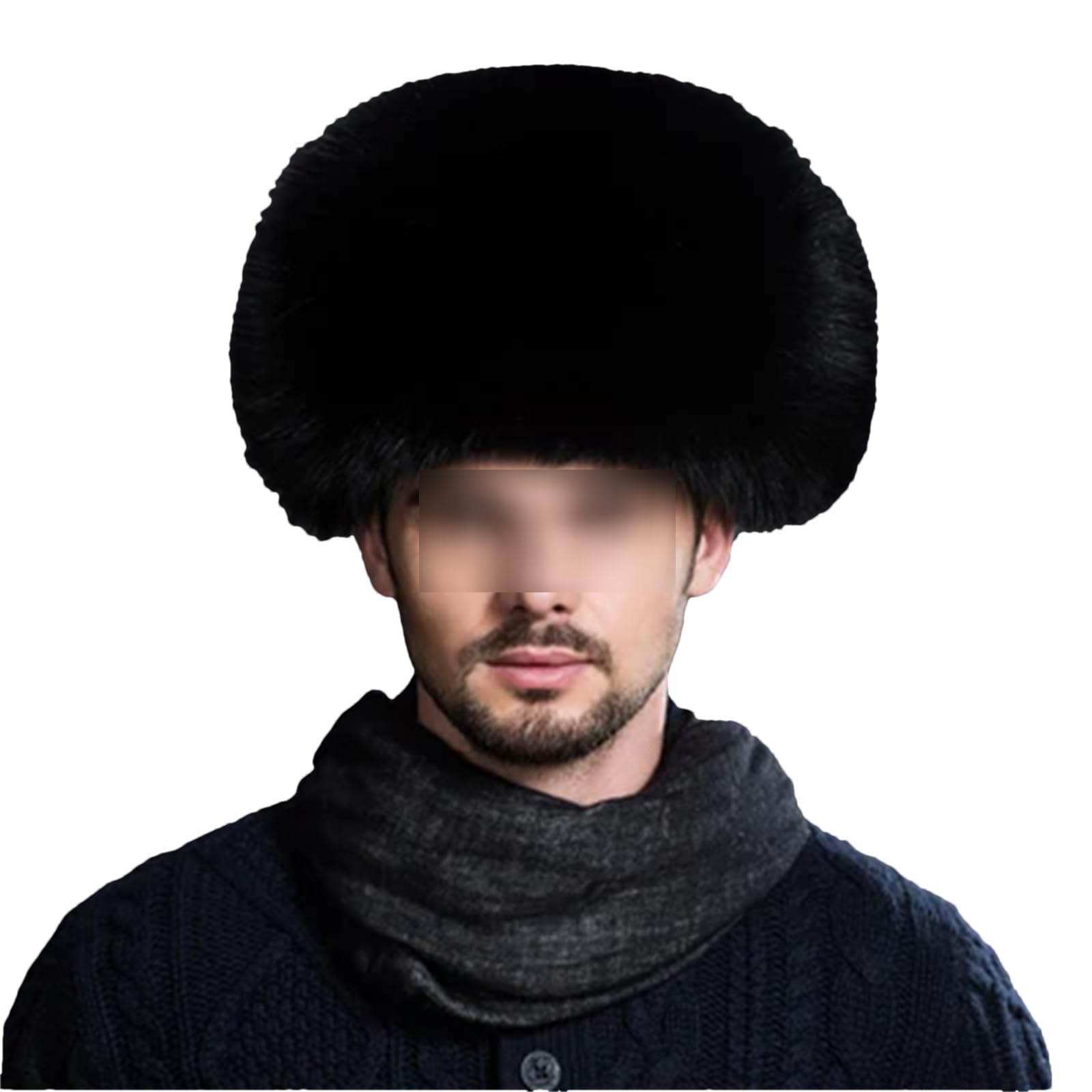 Wjnvfioo Inverno Uomo Faux Peloso Cappello Uomo Cappelli Da Sci Cappelli Soffici Outdoor Caldo Cap Neve Peloso Cappelli