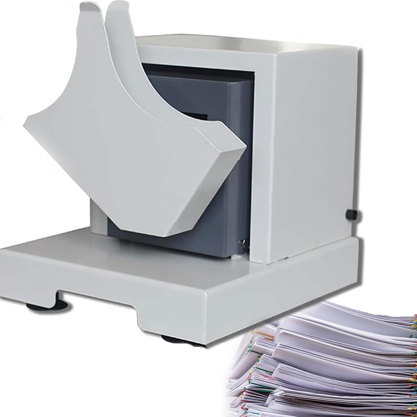 FHRKA 20W Automatic Paper Jogger,Paper Shaking Machine, 0-100 Adjustable Jitter Intensity with Remove Paper Scraps and Static Electricity