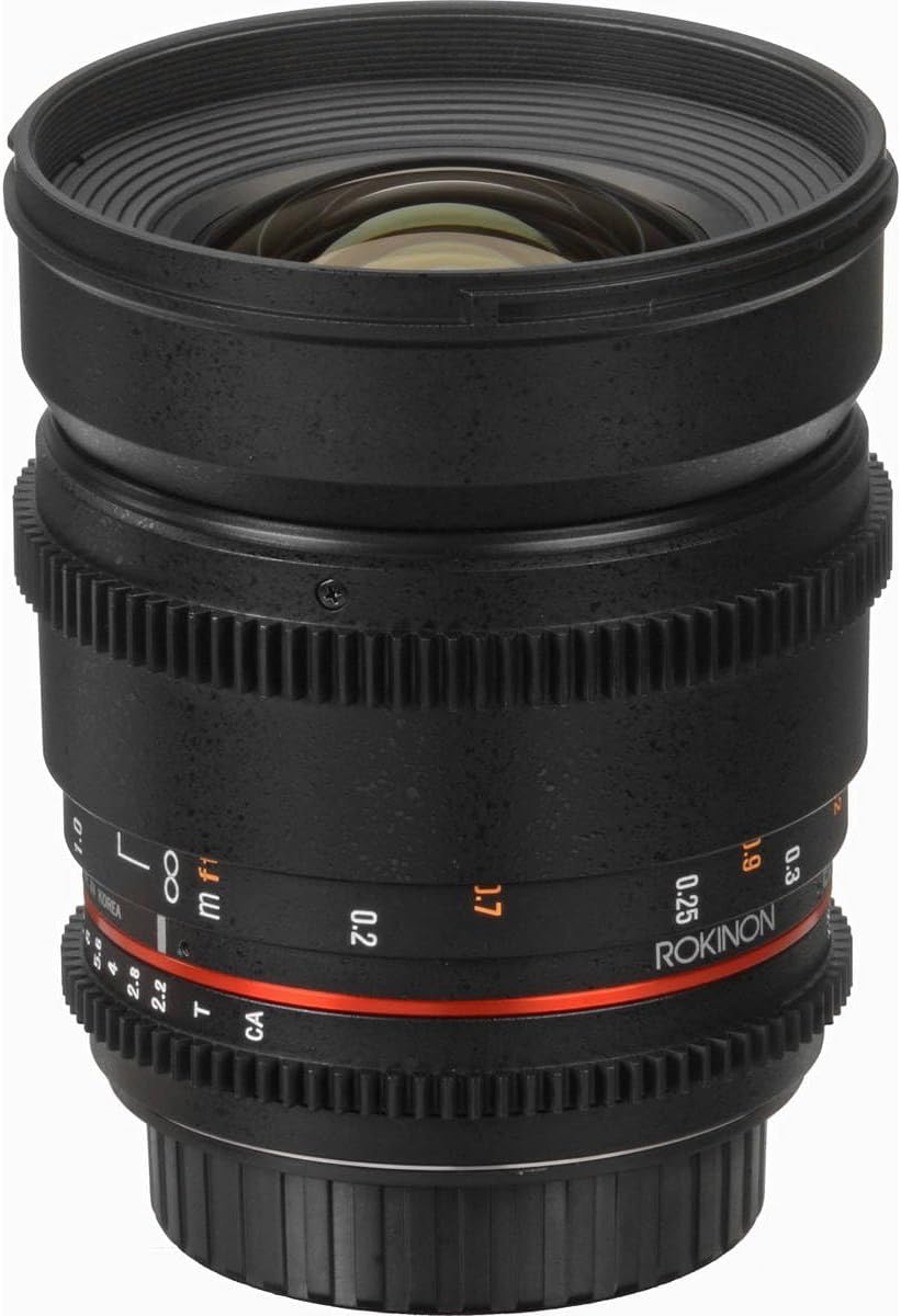 Rokinon DS16M-C 16mm T2.2 Cine Wide Angle Lens for Canon EF-S Digital SLR