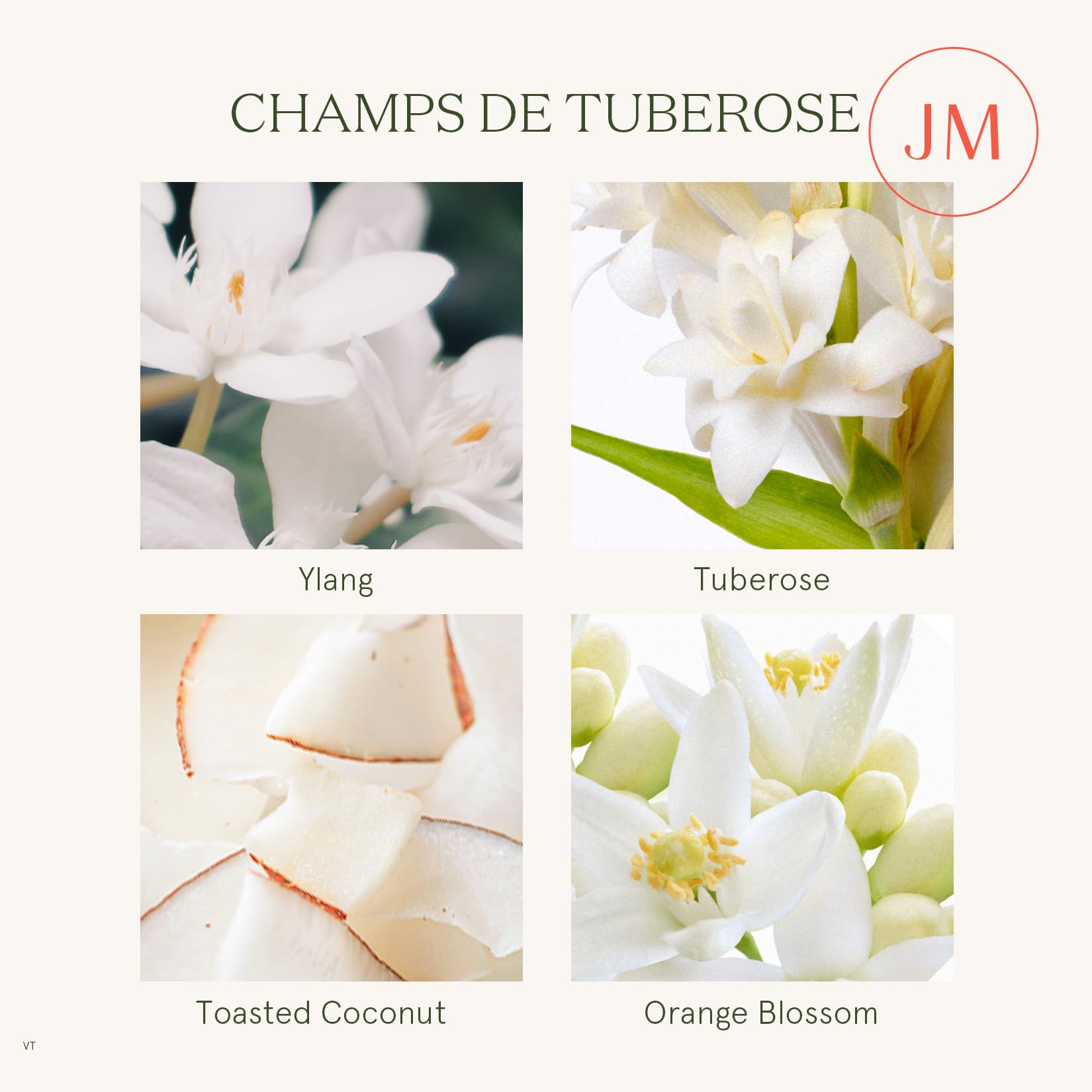 LA Jolie Muse Champs de Tuberose Scented Candle - Image 3