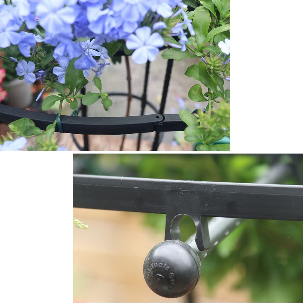 Obélisque de jardin porte - plantes d'escalade en plein air 90cm 120cm 150cm 180cm 210cm | porte - raisins de jardin ombrelle robuste, tomate, pois | cage de soutien floral ( Size : 210cm/6.9ft )
