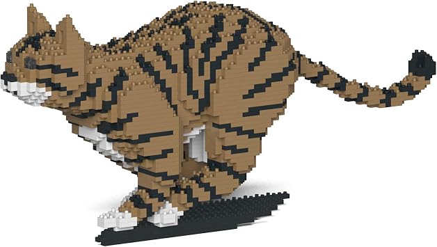 JEKCA Cat 18S-M04 | Tabby Cat Plastic Building Blocks | Age 14+