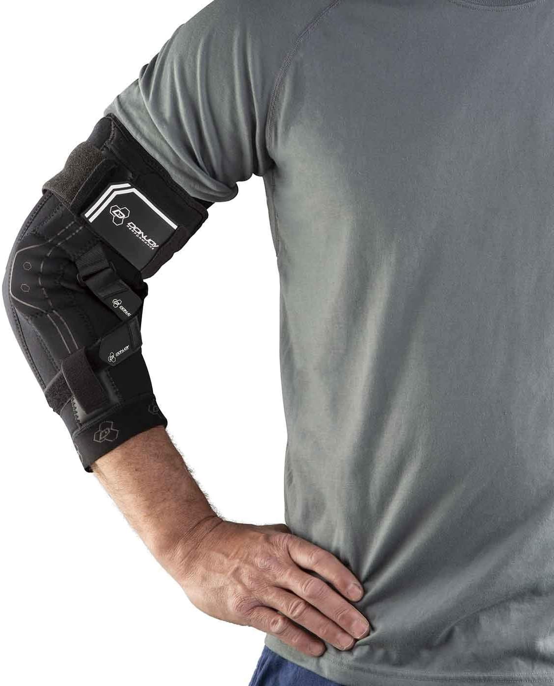 DonJoy Performance Bionic Elbow Brace II - Large - Maximum Hinged Support for Elbow Hyperextension, UCL, Tommy John Ligament Injury, Dislocated Elbow for Football, Lacrosse, Rugby, Basketball : Health & Household