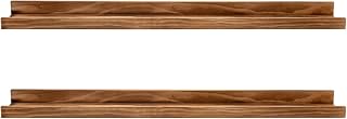 AZSKY Rustic Wood Floating Shelves 36 Inch Set of 2 - Photo Ledge with Lip for Nursery Books, Kids Bedroom, Living Room Decor