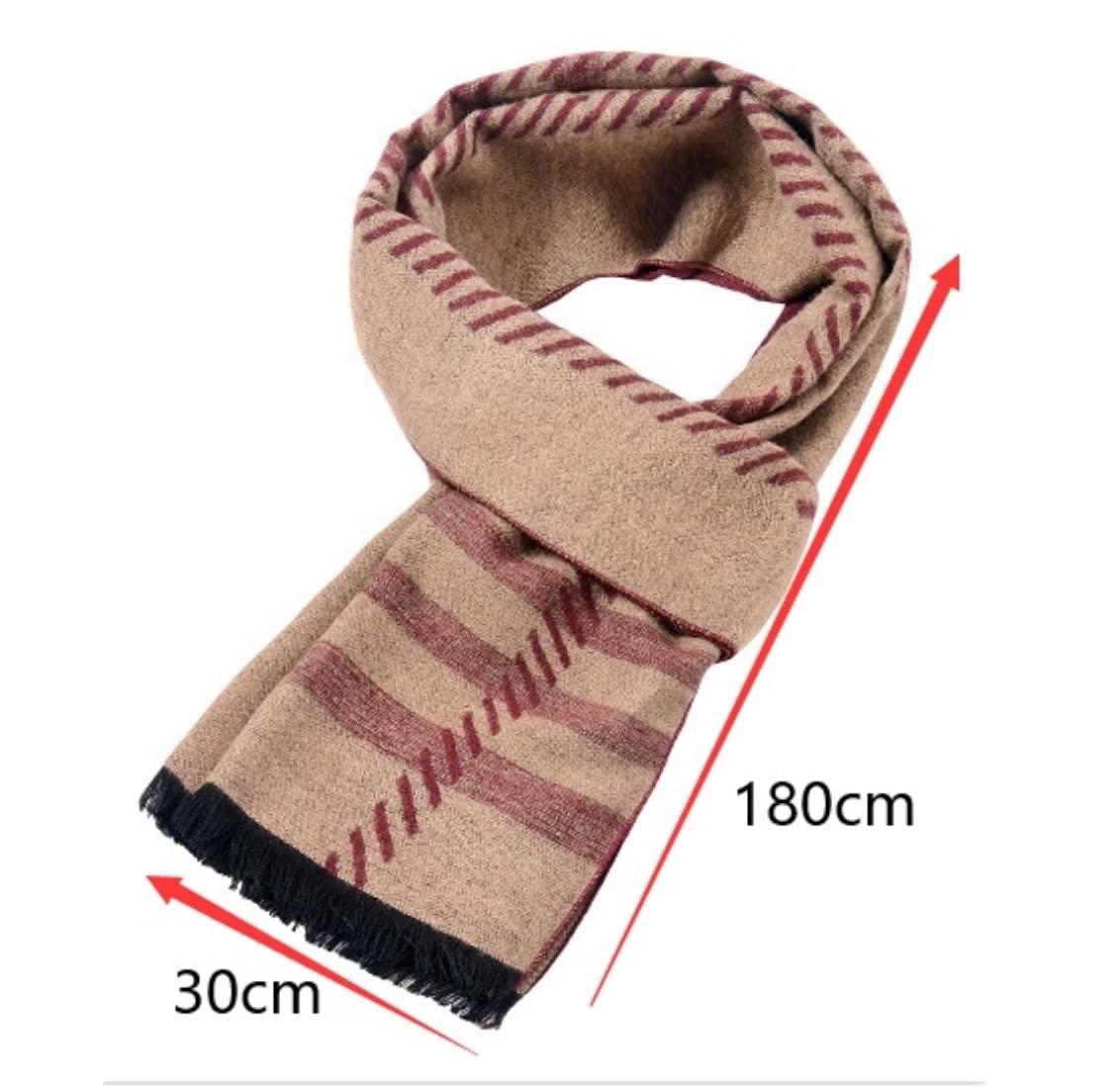 Szalik z frędzlamiKlasyczny stylowy szalik, Szalik zimowy Fashion Design Casual Szaliki Męskie Ciepły szalik szalik Szal szaliki
