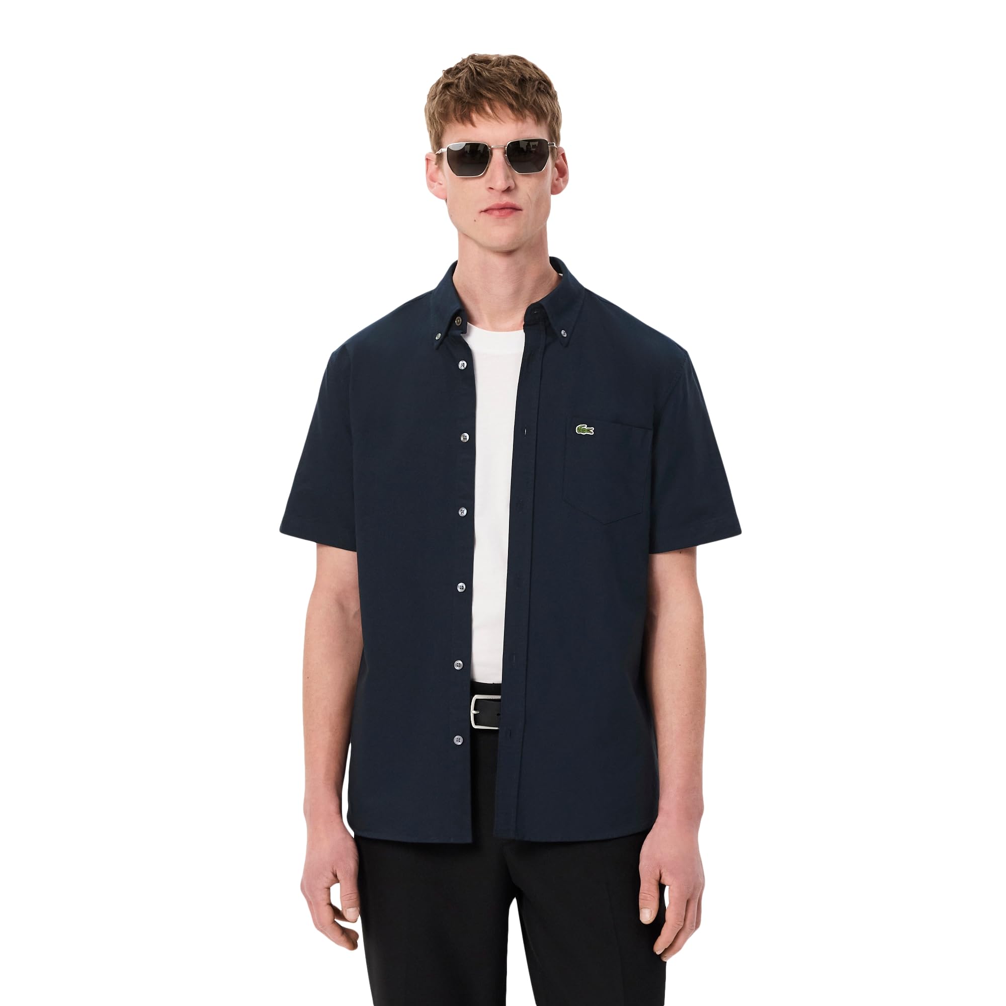 Regular Fit Short Sleeved Oxford Shirt (CH1917F2W)-image-44