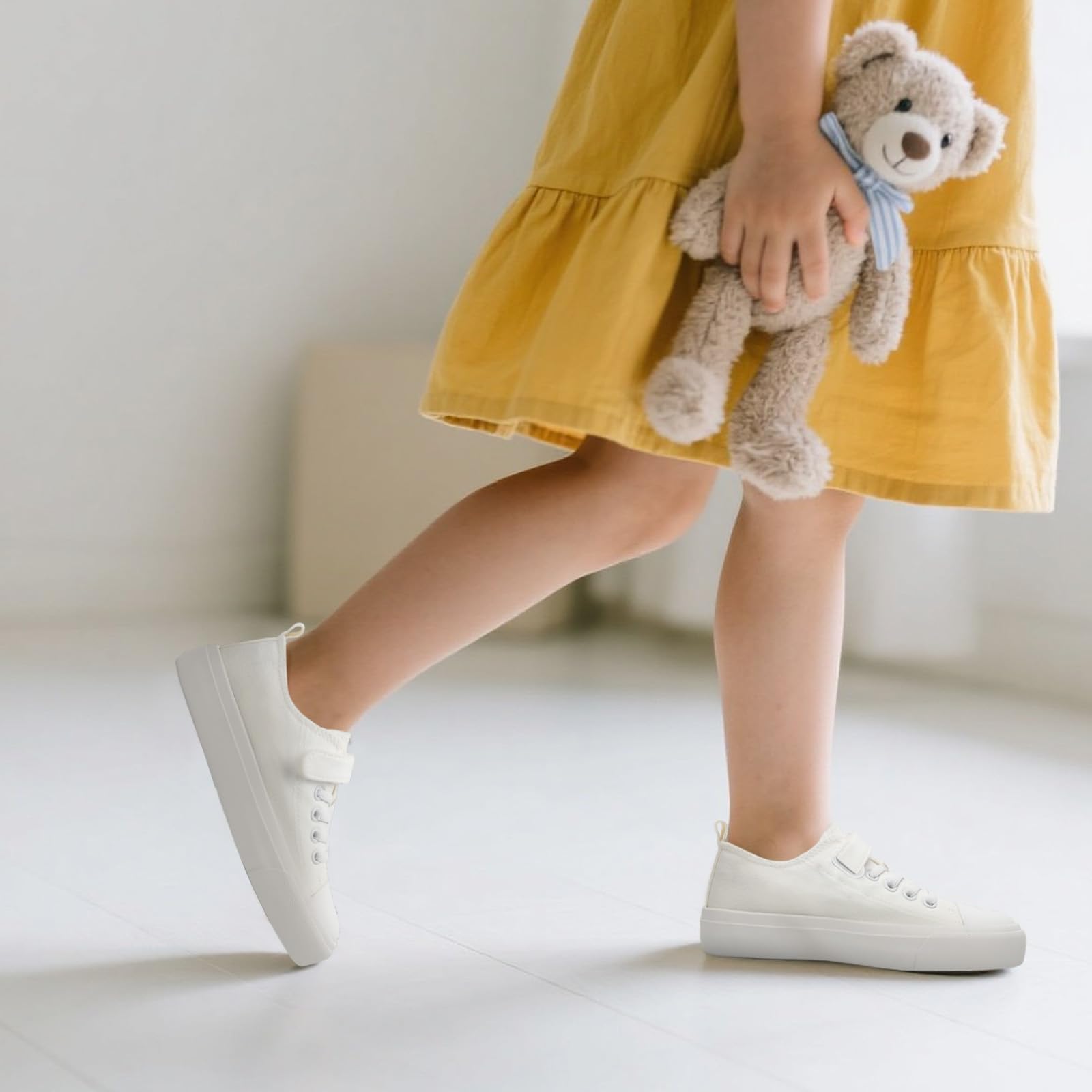 Zapatillas de lona para niños y niñas, transpirables, informales, de moda, sin cordones, con gancho y bucle