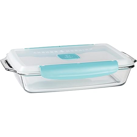 Anchor Hocking 3 Quart Bake Dish with TrueLock Locking Lid Bakeware