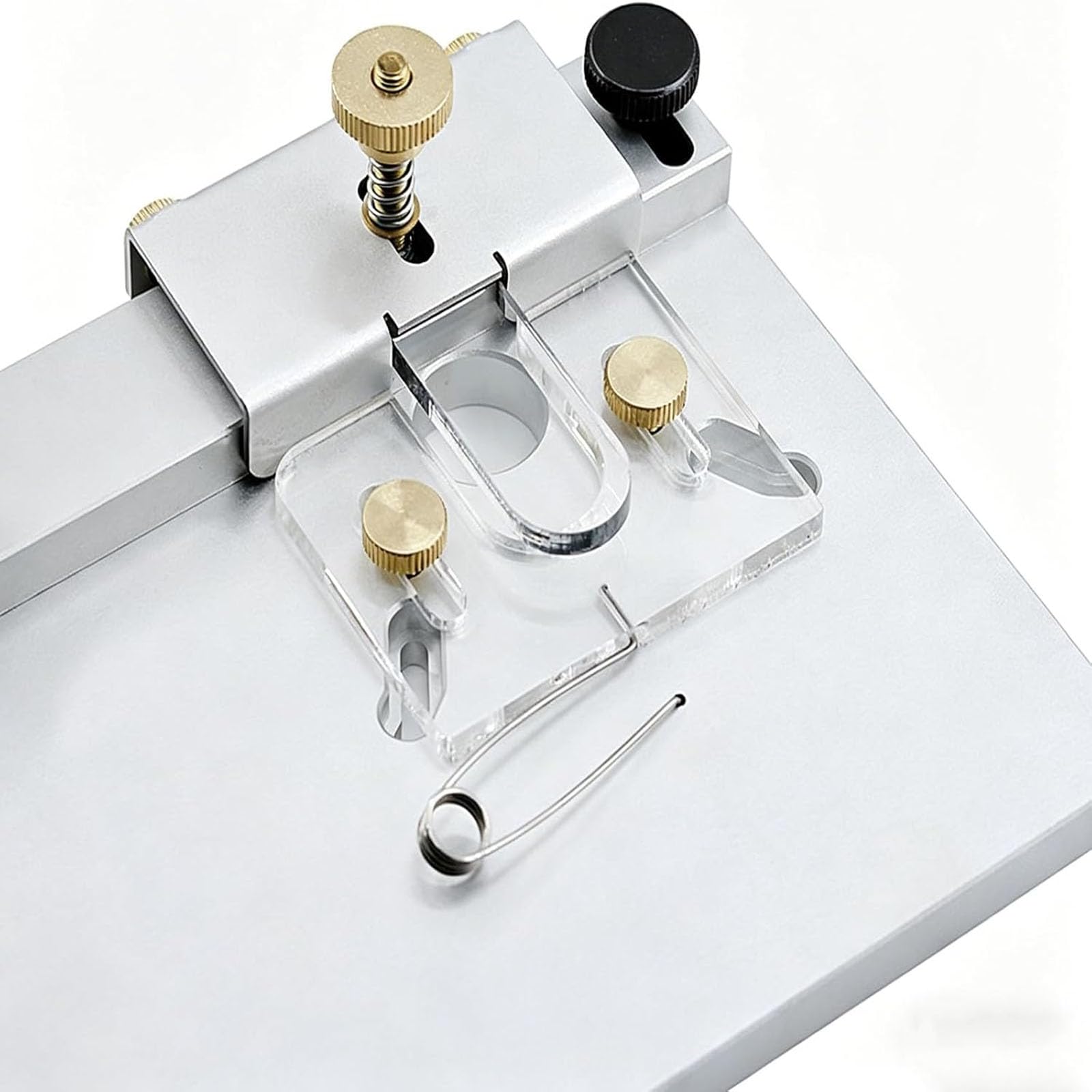 Abrazaderas de borde para fabricación de guitarras, abrazaderas de corte de aleación de aluminio para reparación de guitarra eléctrica acústica, herramienta de bandas de borde ABS