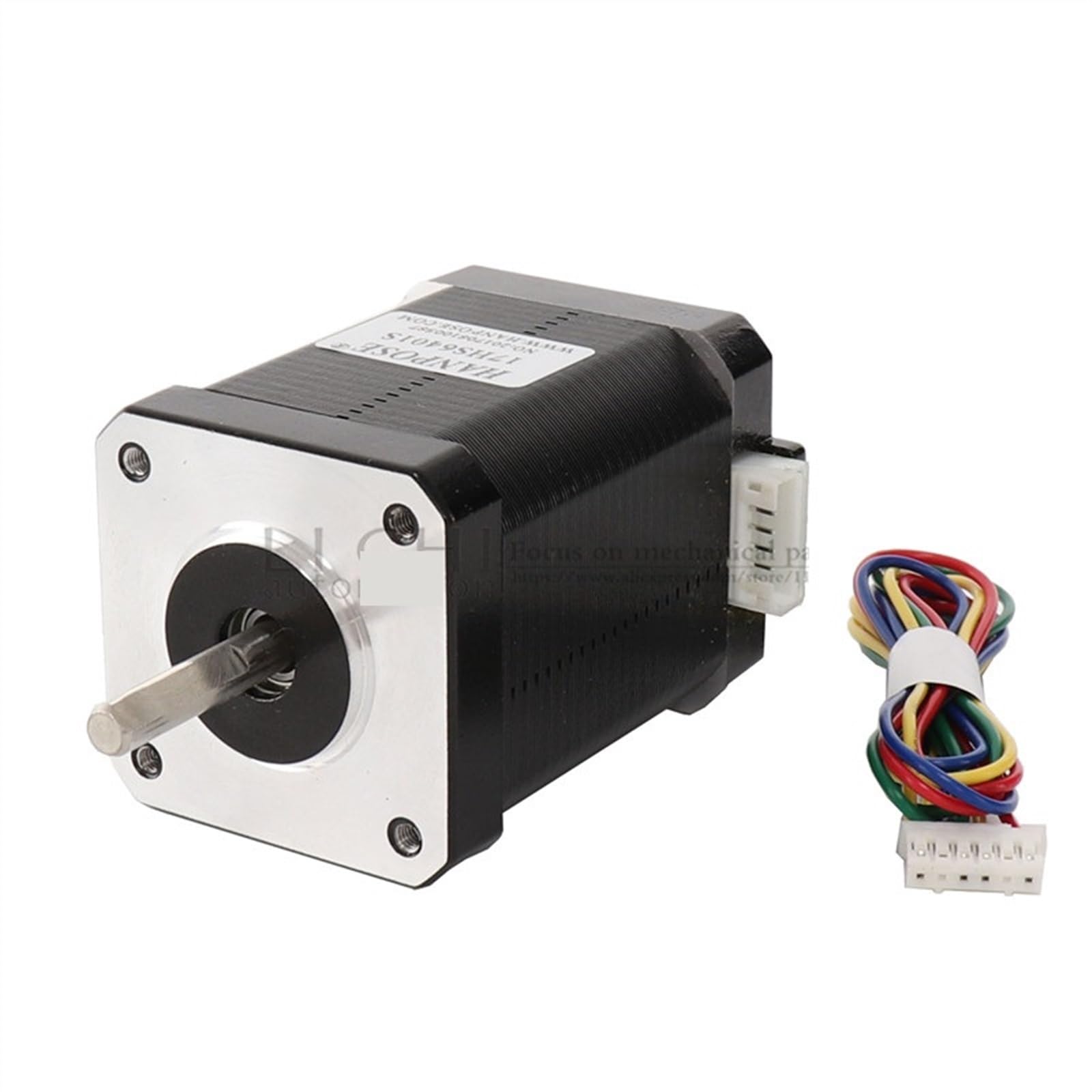Motor paso a paso, Motor paso a híbrido de 2 fases Nema17 60MM 1.7A, 70N.cm Nema 17 4 cables 17HS6401S for CNC impresora 3D(17HS6401S X3PCS)