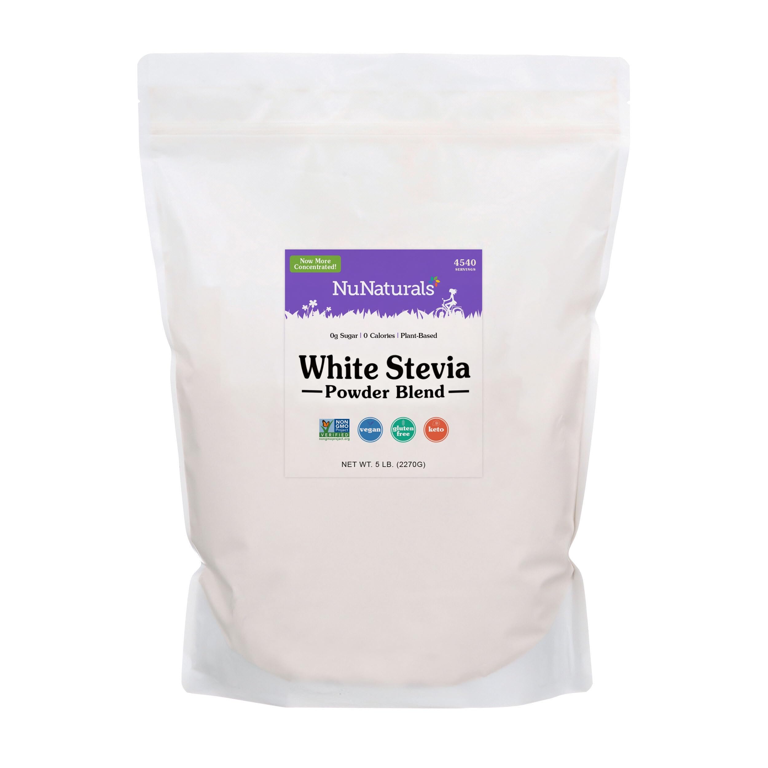 Amazon.com : NuNaturals White Stevia Powder Blend, Plant-Based
