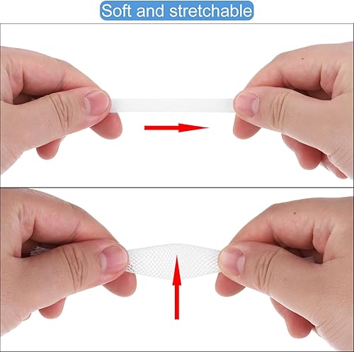 Vista 3 de Telar de alambre expandible de PET de 25 pies, 1/2 pulgada, funda de alambre trenzado de PET
