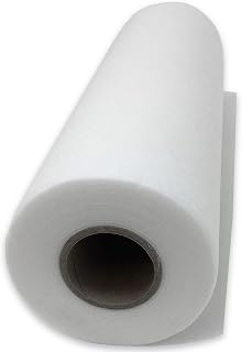 H.B.I. Products Wash Away Water Soluble Embroidery Stabilizer Roll 12" x 25 Yards, 1.5 oz Washaway Backing for Machine & Hand Embroidery, Converted and Packaged in The USA