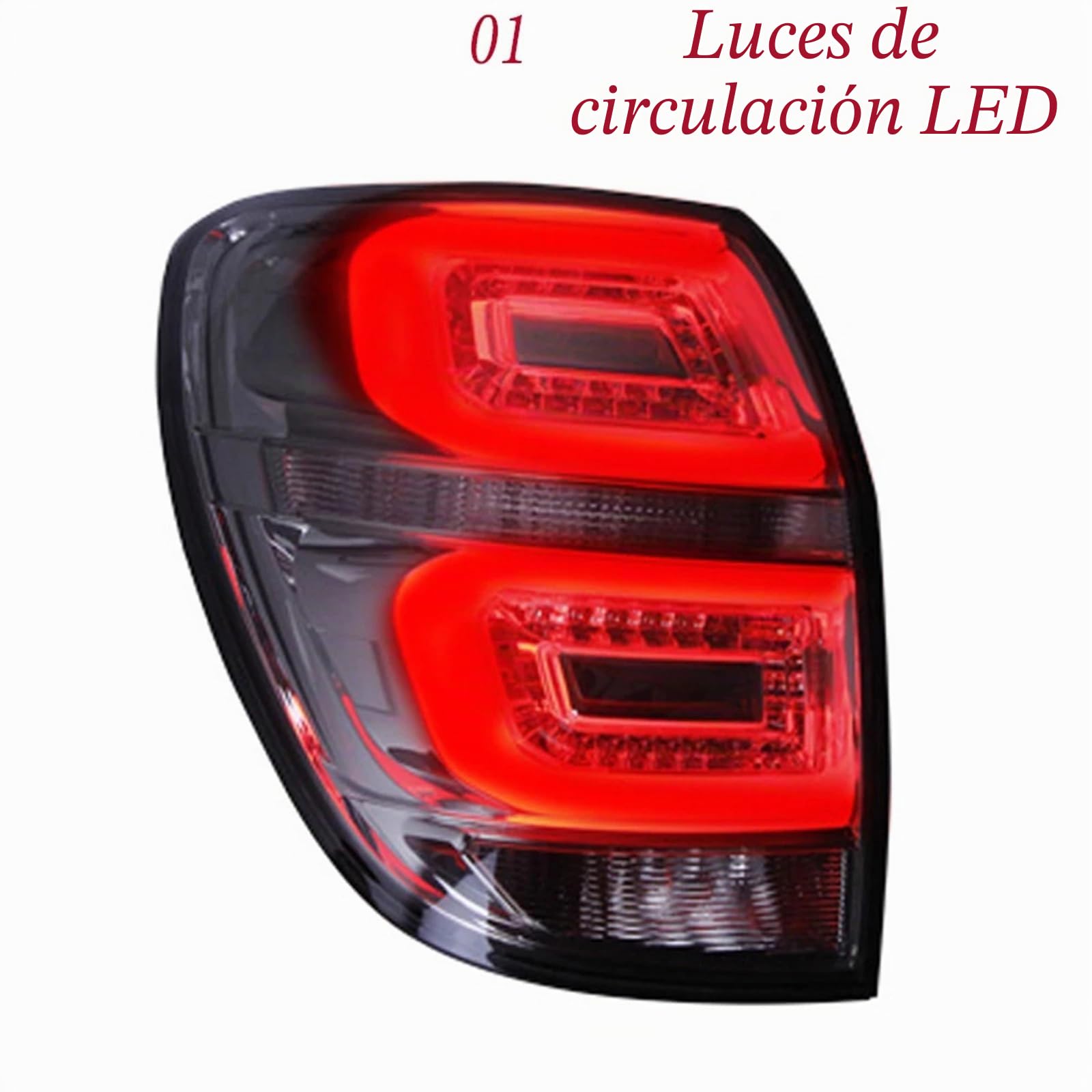 Piloto Trasero Para Chevrolet Para Captiva 2008 2009 2010 2011 2012 2013 2014 2015 Luz LED Trasera Parachoques Lámpara Freno Parada Izquierda Derecha Para Coche pilotos traseros remolque(Rojo,Derecha)