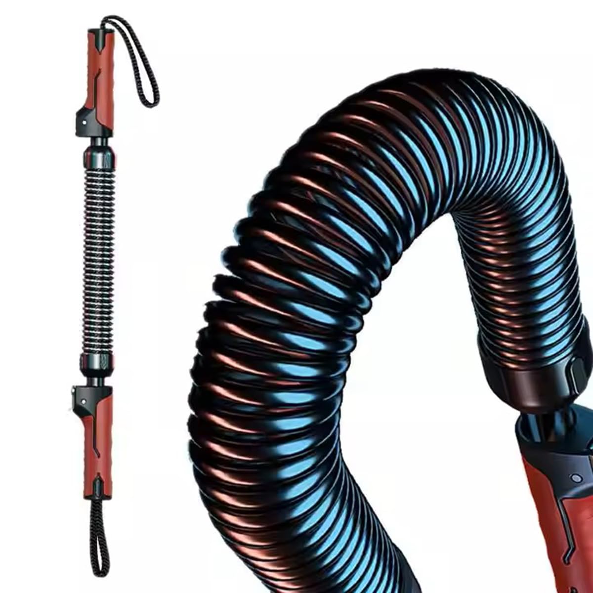 Barra De Torsión Para Brazos, Entrenamiento Con Expansor De Resortes, Equipo Ajustable Para Entrenamiento De Fuerza De La Parte Superior Del Cuerpo, Para Pecho Hombro Bíceps Ejercicio(50-70KG)