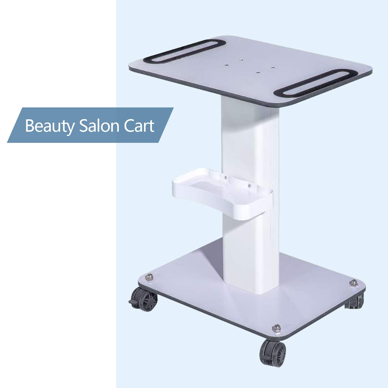 52 x 40 x 69 cm Salón Mesa Grande Trolley Stand Rolling Cart Beauty Wheel Holder Spa Carro de Cosméticos Carrito de Salón de Aparatos Mesa de Peluquería Carro de Trabajo