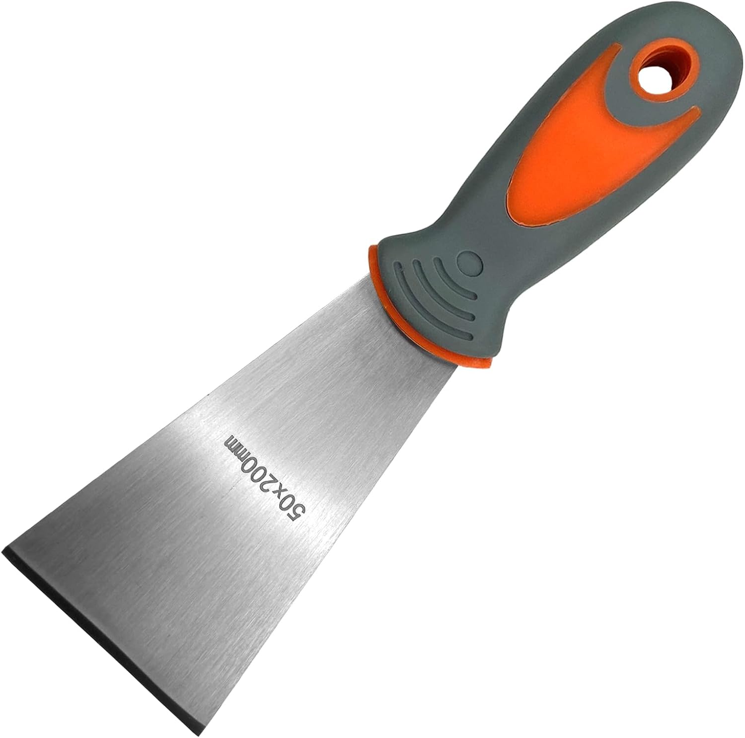 WEDO Putty Knife Scraper Set 2PCS, 1"+2" Spackle Knife,Stainless Steel Paint Scraper for Drywall Repairing and Clearing,Taping Knife with Anti-slip Handle,Length 200mm