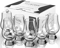 Glencairn Official Whiskey Glasses Set of 6 - Crystal Snifters for Enhanced Tasting, Lead-Free Crystal