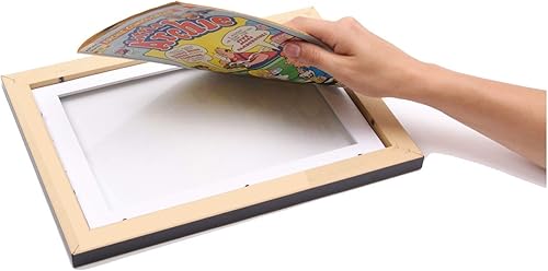 Miniatura 2 de CreativePF 8x12bk-w - Marco de cómic para coleccionistas con paspartú blanco, inserto para cómic de 6.6 x 10.1 pulgadas con soporte de caballete y