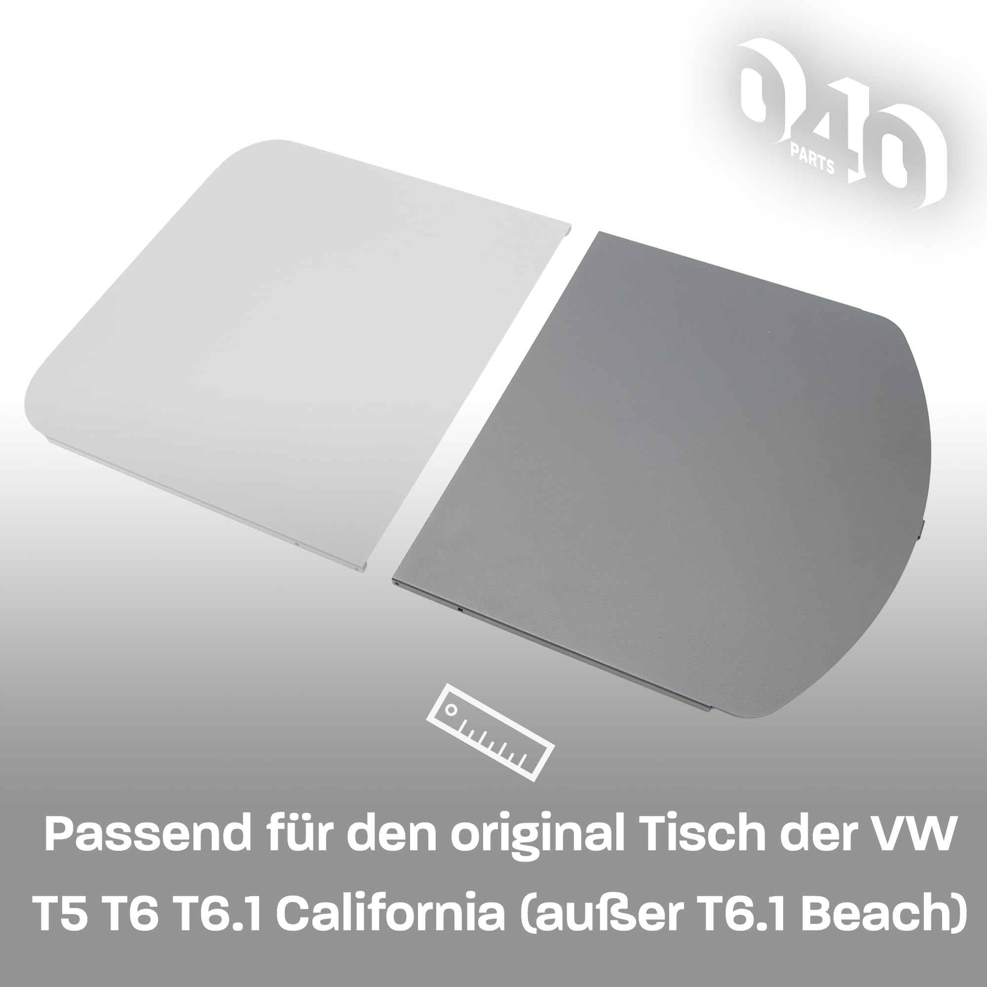 Juego de ampliación de mesa para VW T5/T6/T6.1 California (lado redondo)