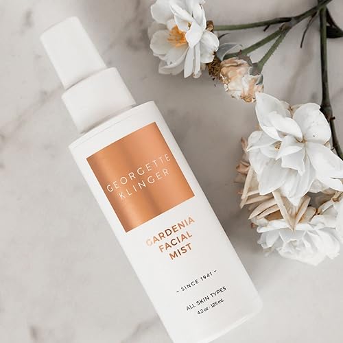 Miniatura 2 de Georgette Klinger Gardenia - Spray facial con infusión de colágeno, maquillaje de larga duración, hidratación para pieles húmedas y suaves,