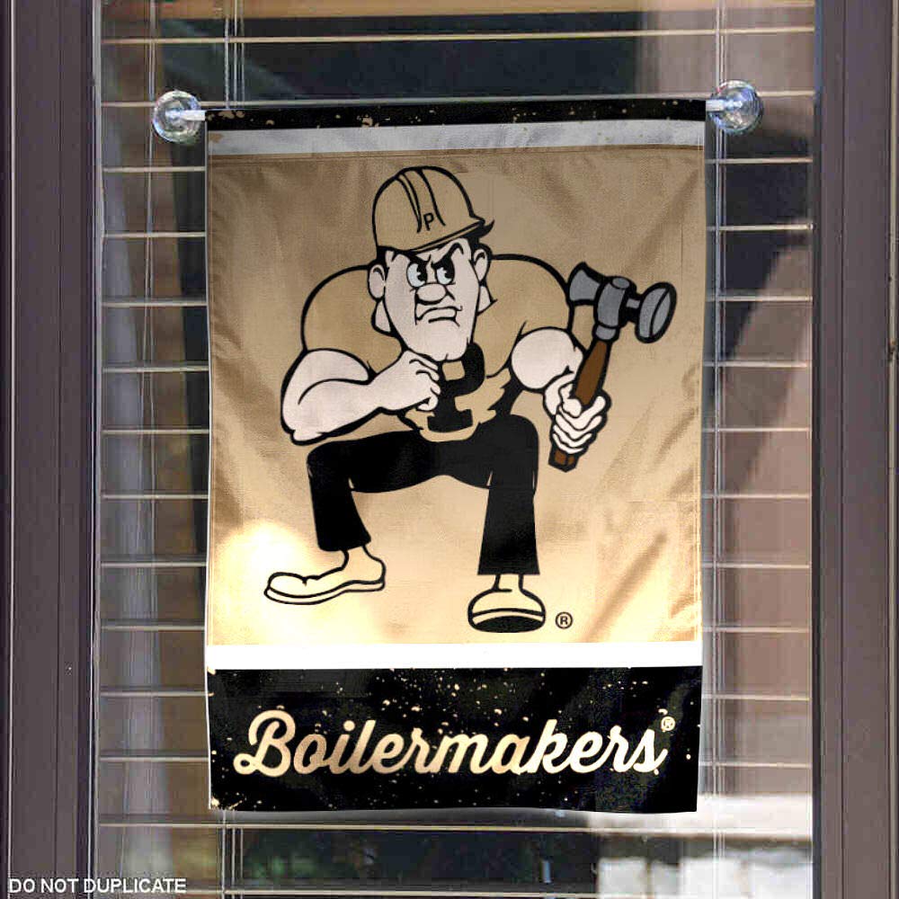 WinCraft Purdue Throwback Vintage Garden Flag – 12x18 Inches, Double Stitched, Officially Licensed - View #4