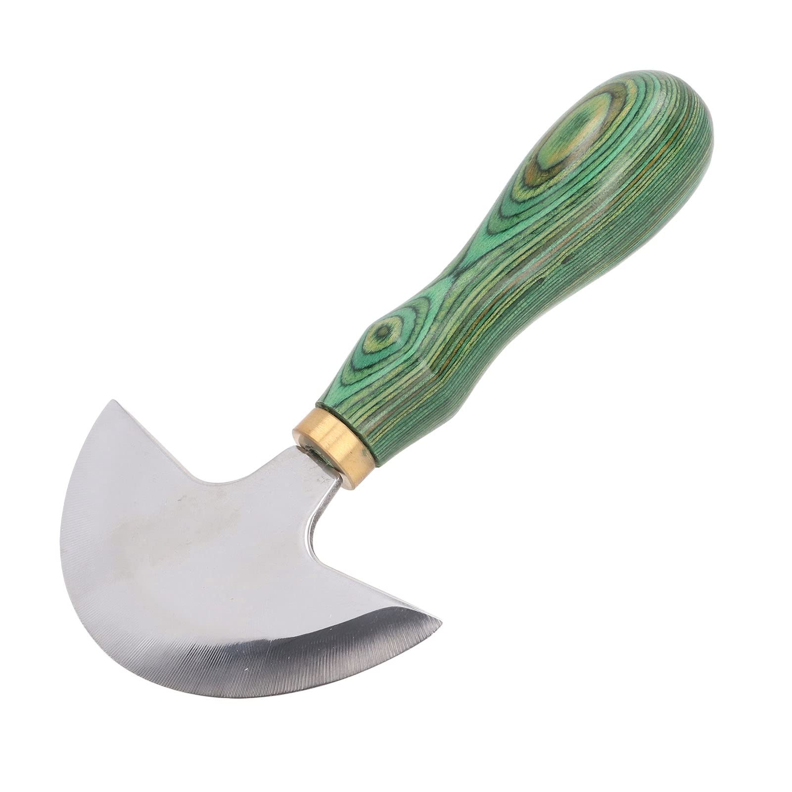 HEEPDD Cuchillo de Cabeza Redonda, Cuchillo de Trabajo de Cuero, Cabeza Redonda, Resistente y Duradero para Manualidades