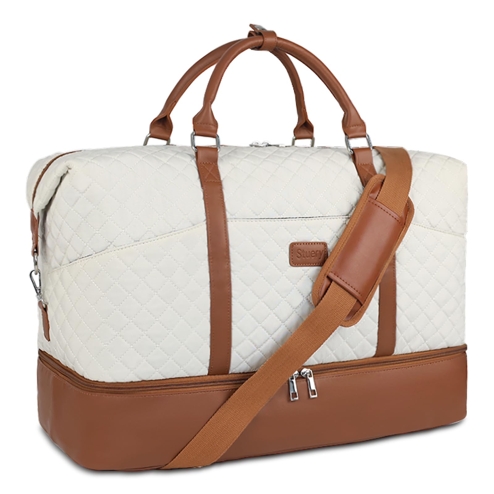 Travel Bags for Women 21 Large Weekender Bags for Women with Shoe Compartment Overnight Duffel Tote for Carry