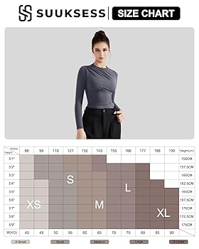 SUUKSESS Women Business Casual Mock Neck Long Sleeve Tops SUUKSESS Women Business Casual Mock Neck Long Sleeve Tops