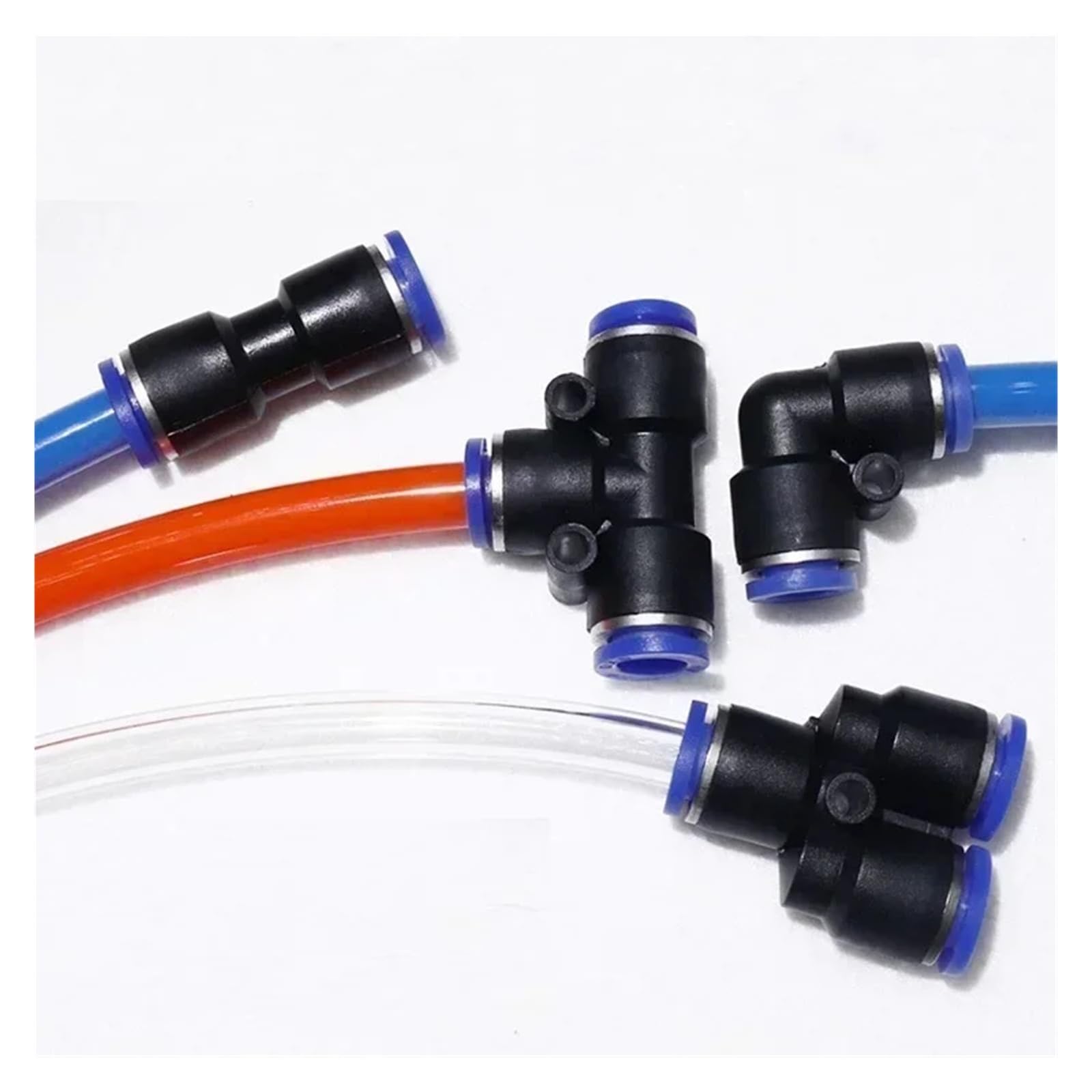 Tubo Neumático PU 1-10m Poliuretano 3-20mm | Air Component Hose(Black,8 METERS_OD 12XID 8MM)