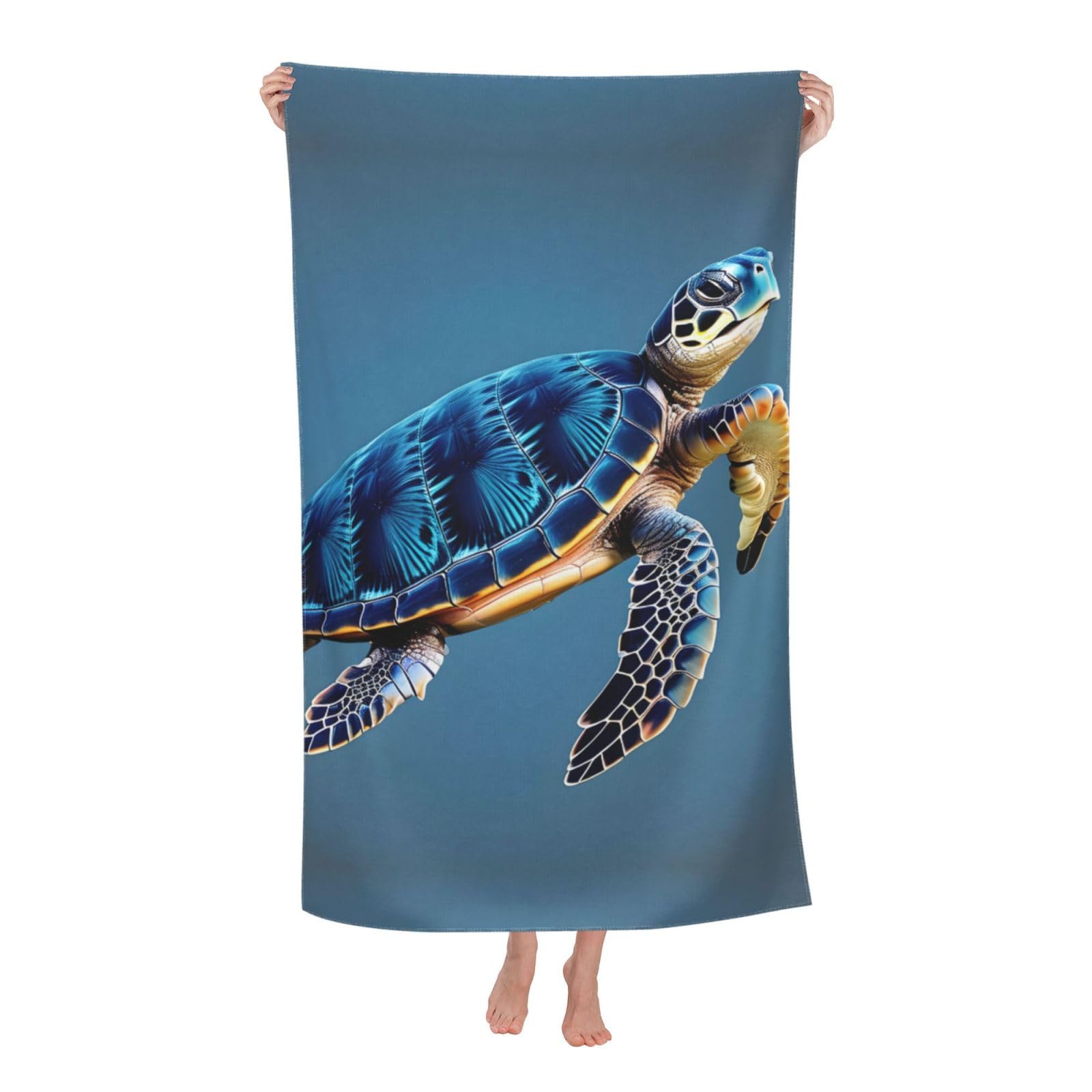 Serviette de bain microfibre grand format pour sécher rapidement corps et cheveux après le sport