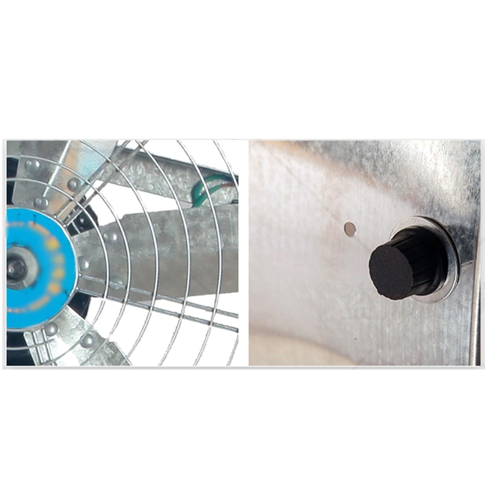 Ventilador de suelo industrial, potente volumen de aire ajustable, ventilador de soplado de tipo poste resistente para agricultura y refrigeración de fábrica