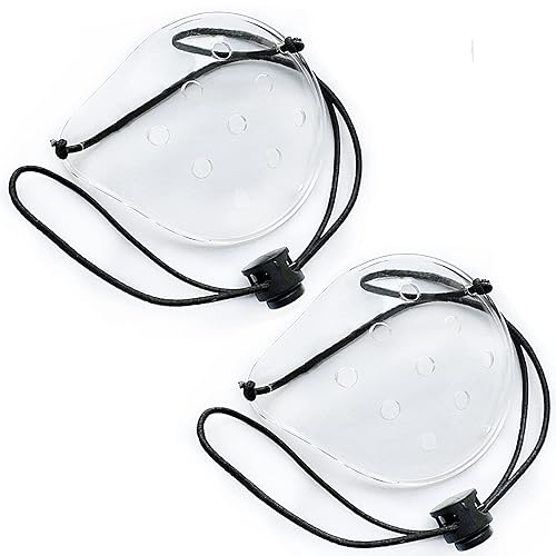 Miniatura 7 de Protector de ojos, 2 piezas de plástico para protección ocular, cirugía ocular, transpirable, con 2 cuerdas elásticas, transparente