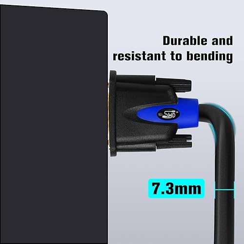 Miniatura 4 de Cable VGA, SHD VGA a VGA HD15 cable de monitor para PC, laptop, TV, proyector de 10 pies