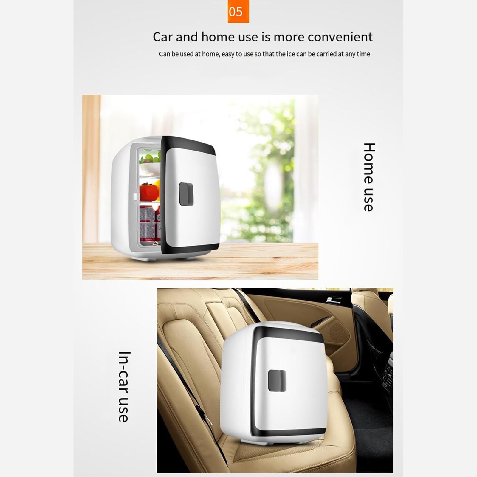 Refrigerador individual de 13L, Mini refrigerador para el hogar, refrigeración para dormitorio, coche, hogar, doble uso,Blue