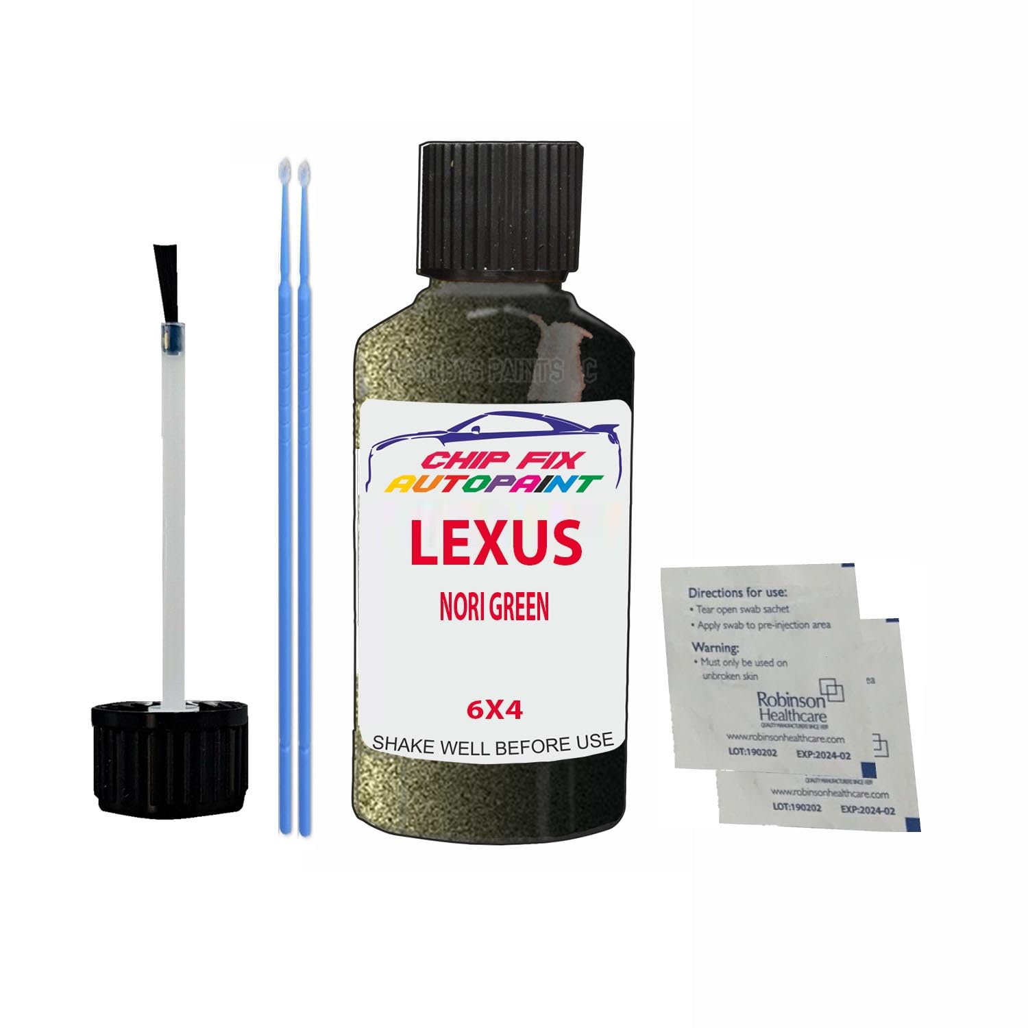 Scoobys Paints Back In The Mix Nori Green Touch Up Paint For Lexus 6X4 Metallic