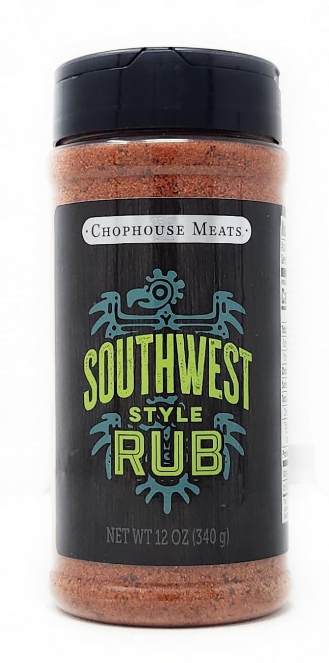 Barbecue Seasoning Chophouse Meats Bottle Spice Shaker (12oz, Southwest Style Rub)