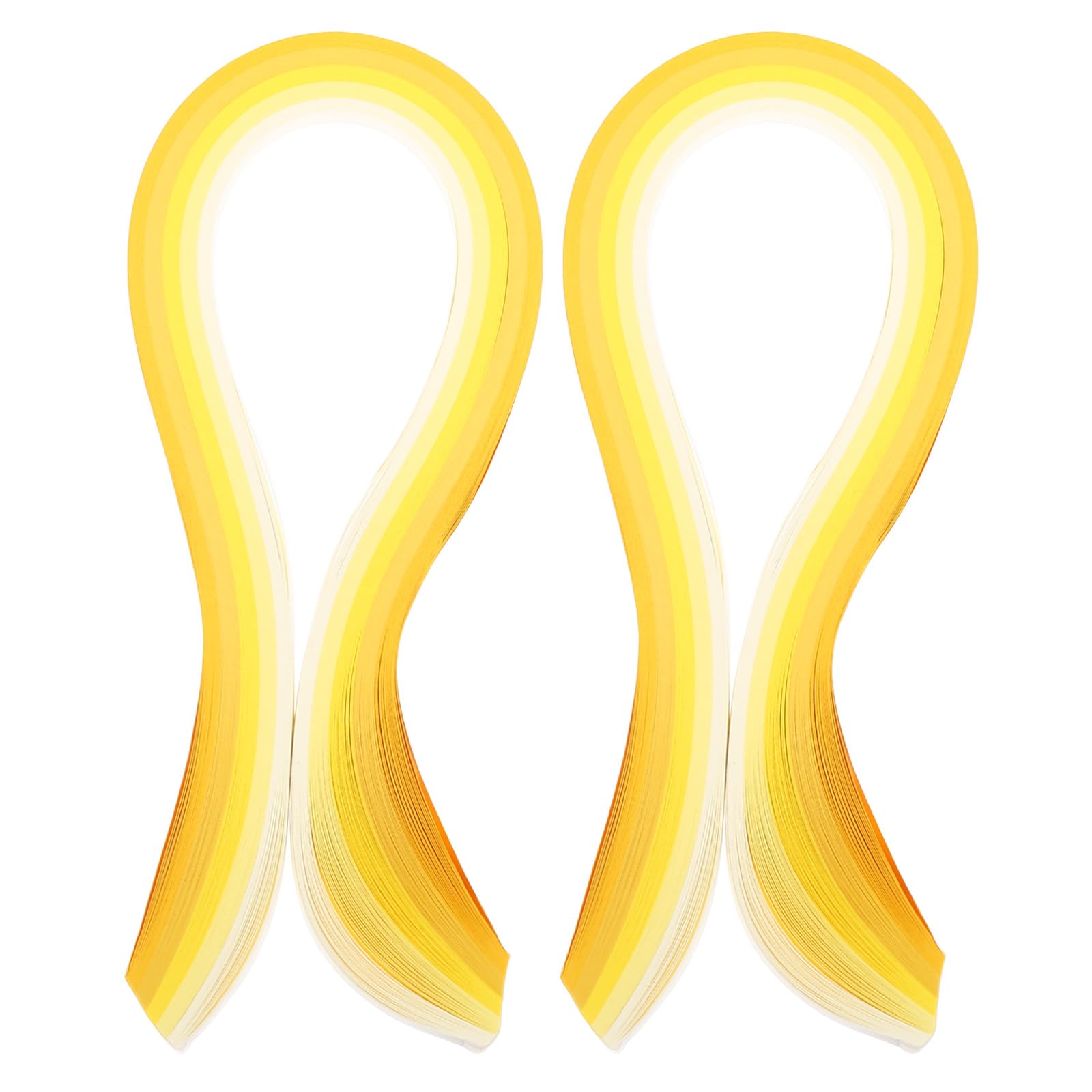 PATIKIL 390 x 7mm Rainbow Quilling Strips Paper,200 Pcs Origami Paper Quilling Strip for Art DIY Hand Craft Christmas Gradient Light Yellow