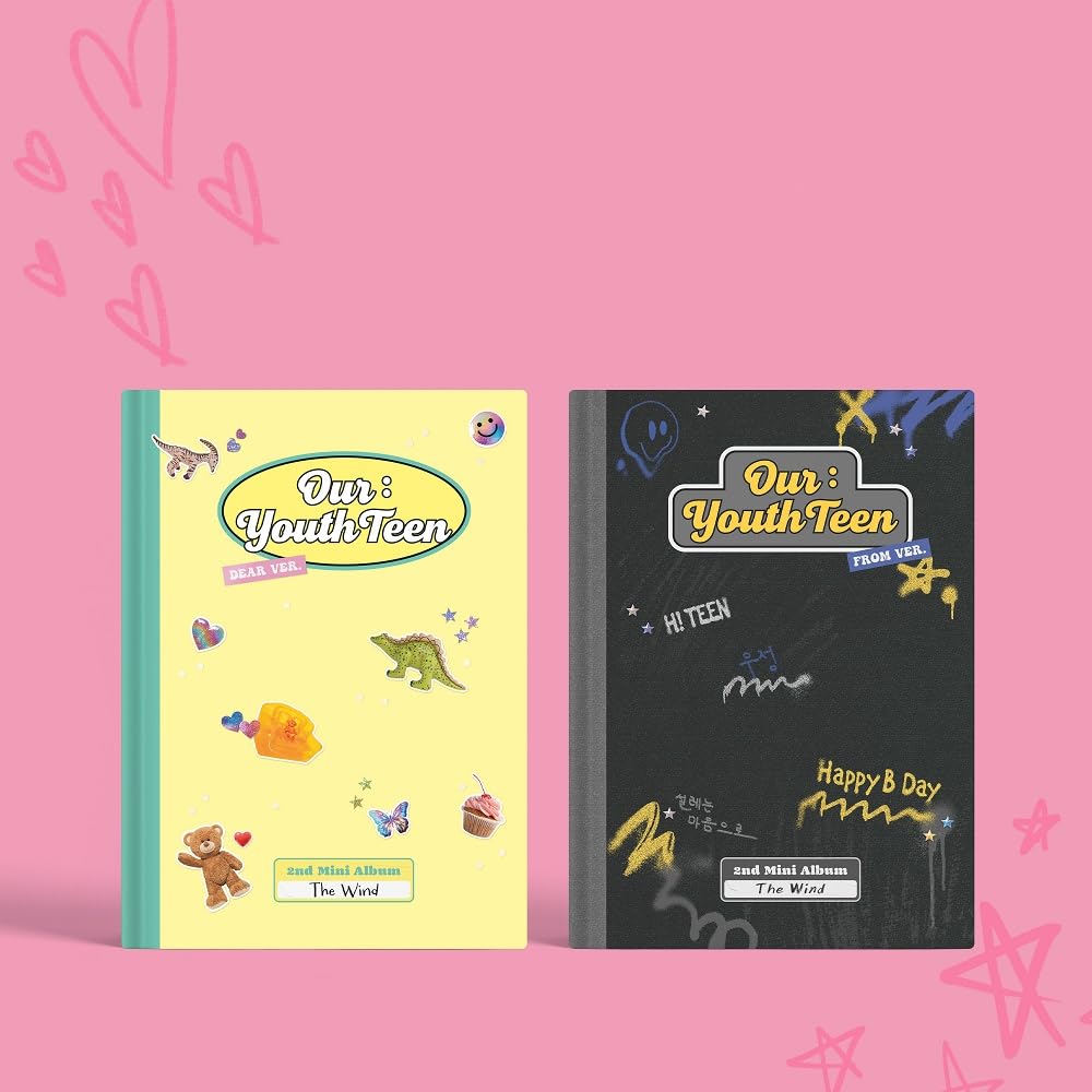 The Wind 2nd Mini Album CD Our YouthTeen Dear ver musique K-pop format physique