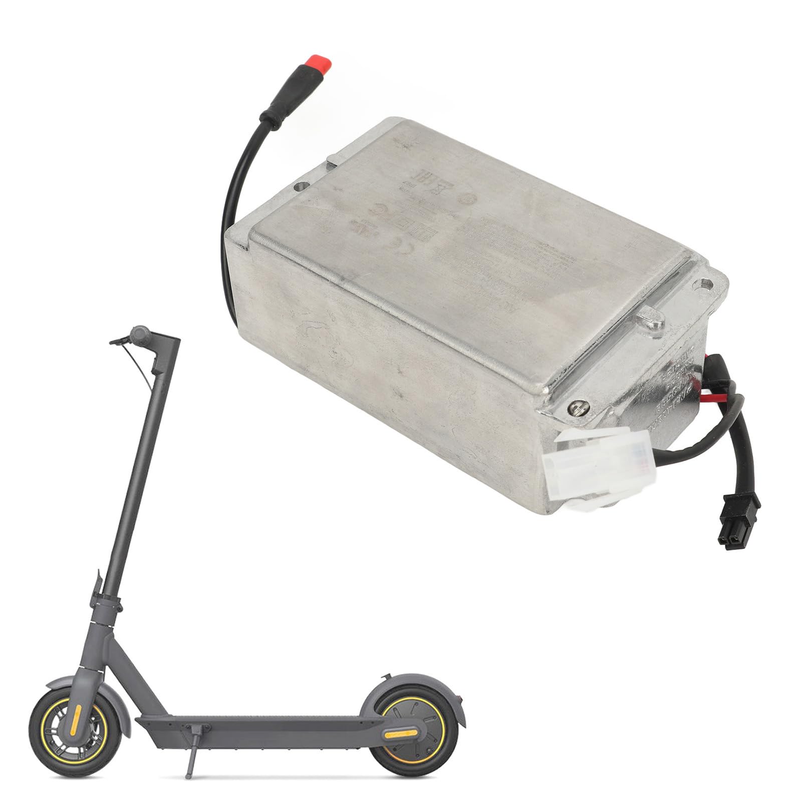 Fuente de alimentación del Conjunto del Cargador Interno de Scooter eléctrico Apto para Modelos MAX G30 G30D, Entrada de Voltaje Universal de 100 240 V, Material Duradero